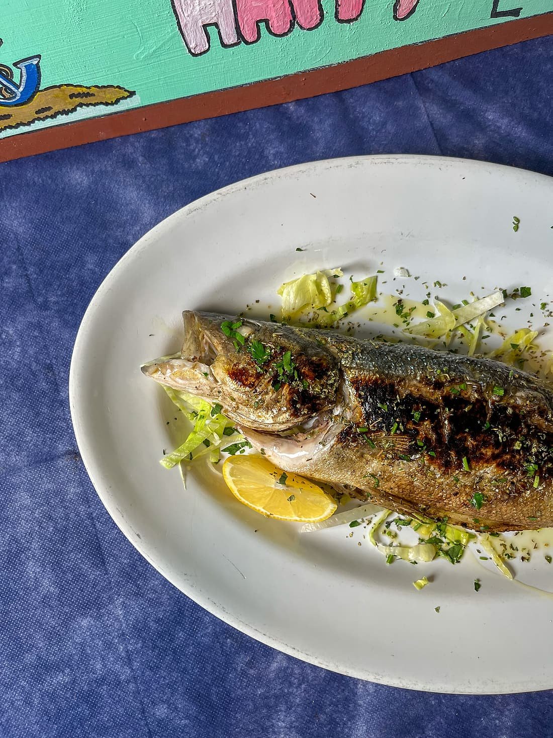 Grigliata di pesce fresco con gamberoni